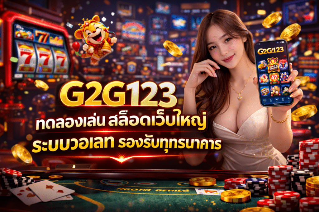 G2G123 ทดลองเล่น สล็อตเว็บใหญ่ ระบบวอเลท รองรับทุกธนาคาร